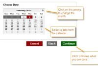 Choose Date box