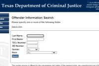 how find the Texas Department of Criminal Justice or TDCJ inmate roster
